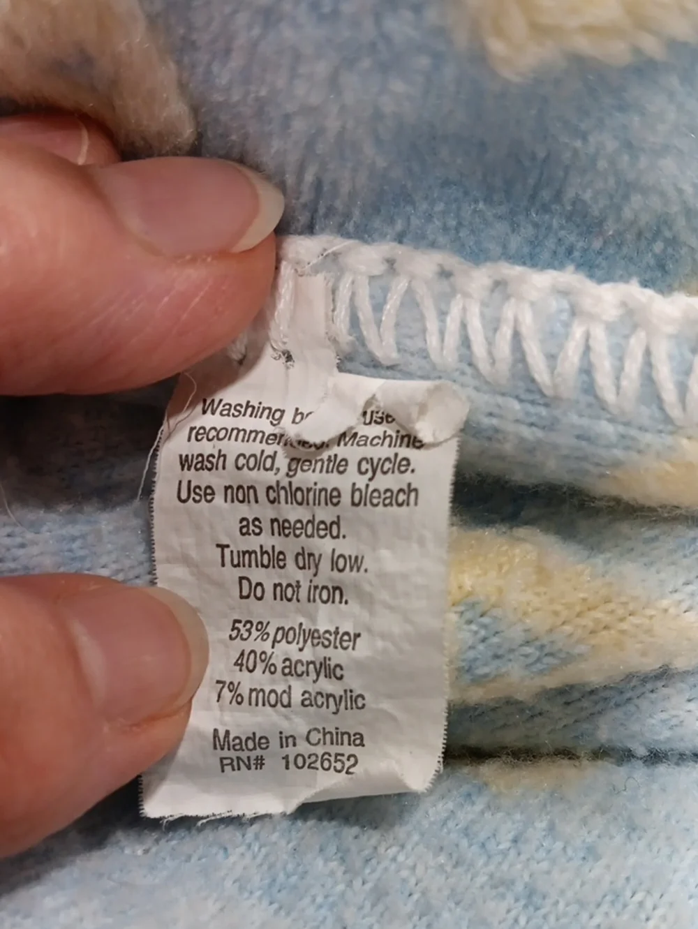Plush Blue Alphabet Baby Blanket - Unbranded